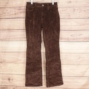 Levi's Pants Womens 26 Brown Khakis 725 High Rise Bootcut Corduroy Stretch 27x28